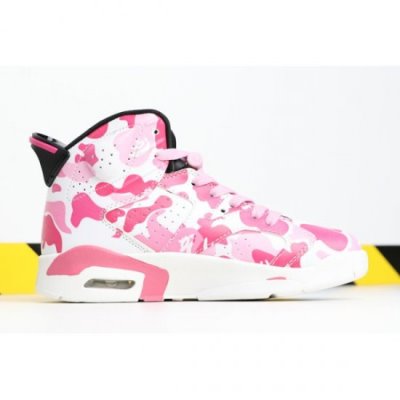 Nike Çocuk Air Jordan 6 Pembe / Camo Basketbol Ayakkabısı Türkiye - HN4QJDS8